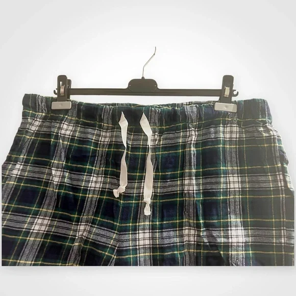 ⬇️🇨🇦👌*EUC* KNIX | XL | Green plaid flannel PJ shorts - elastic waistband - Picture 8 of 16